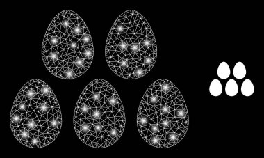 Sihirli Çokgen Kablo Çerçeveli Örgü Yumurtaları