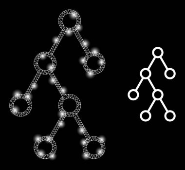 Parlak Benekli Çokgen 2B Izgara İkili Hiyerarşisi