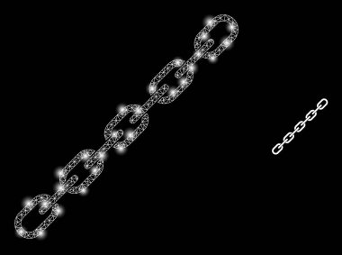 Işıklı Çokgen Ağ Ağı Ağ Zinciri