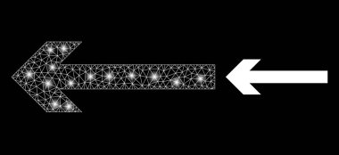 Çokgen Gövde Ağı Işık Noktalarıyla Sola Taşı