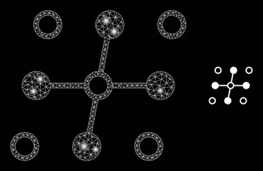 Sihirle Çokgen Kablo Çerçevesi Izgara Yapısı