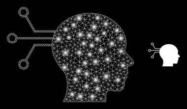 Işıkbenekleri ile Çokgen 2B Ağ Zihinsel Arayüzü