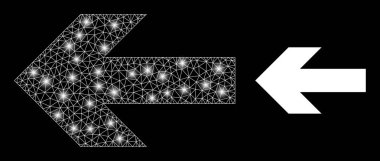Işık Noktalarıyla Çokgen 2B Sol Ok Yönü