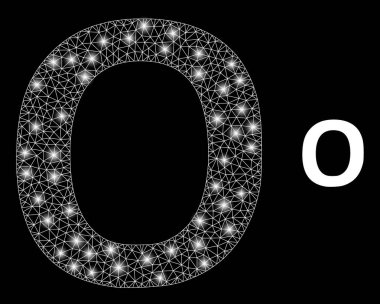 Çokgen Ağ Omicron Yunan Sembolü Büyüyle