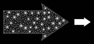 Işık Noktaları ile Çokgen 2B Ağ Sağ Yön