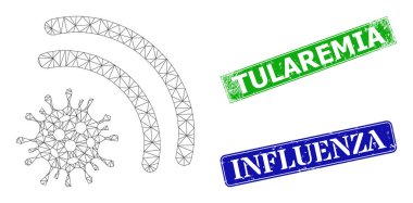 Dokulu Tularemi Mührü ve Çokgen Virüs Emanüse Simgesi