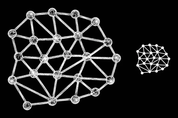 Полигональная сеть сетки с помощью магии — стоковый вектор