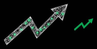 Işıklı Çokgen 2B Ağ Eğilimi Oku