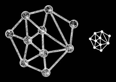 Işıklı Çokgen Ağ Ağı Ağı Yapısı