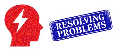 Lastik Çözümleme Sorunları Beyin Fırtınası Çokgen Simgesi ile Damgalanıyor