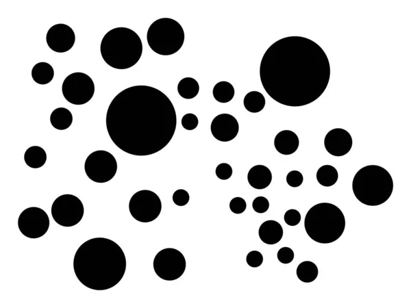 Illustrazione dell'icona piatta del cluster di bolle raster — Foto Stock