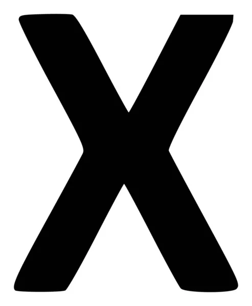 Imagem de ícone plano do símbolo grego de Raster Chi — Fotografia de Stock