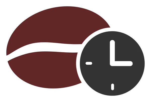 Raster Coffee Time Flat Icon Symbol — Stock Photo, Image