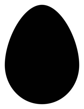 Raster Yumurta Düz Simge İllüstrasyonu