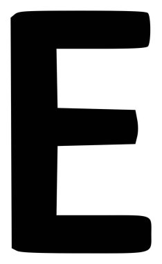 Raster Epsilon Yunan Sembolü Düz Simge İllüstrasyonu