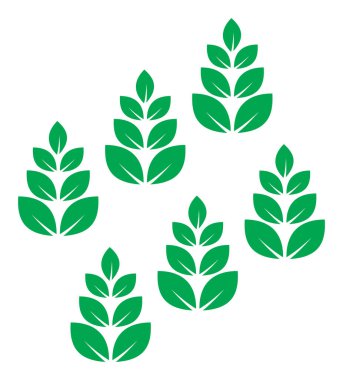 Raster Çiftlik Alanı Düz Simge İllüstrasyonu