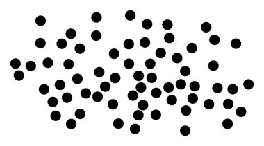 Raster Sis Parçacıkları Düz Simgesi