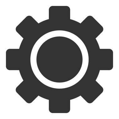 Raster Gear Düz Simge ResmiComment