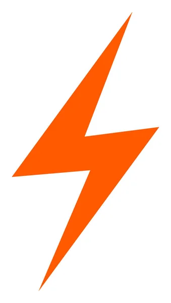 Imagen de icono plano de peligro eléctrico de trama —  Fotos de Stock