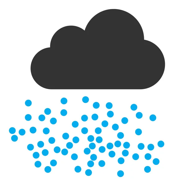 Symbol płaskiej ikony Raster Fog Cloud — Zdjęcie stockowe