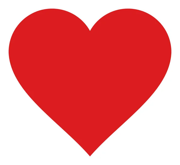Ilustração de ícone plano de coração de raster — Fotografia de Stock