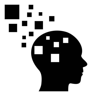 Raster Bellek Derleme Düz Simge Resmi