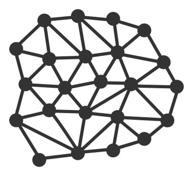 Raster Ağ Ağı Düz Simge ResmiComment