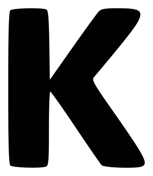 Raster Kappa Greek Lowercase Symbol Flat Icon Illustration — Stock Photo, Image