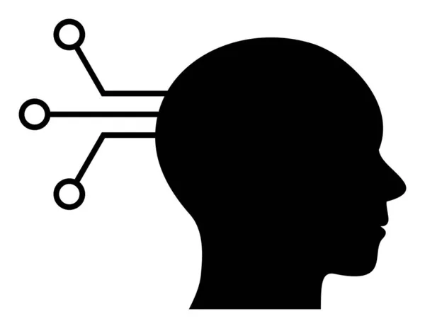 Ilustração plana do ícone da relação mental do rodízio — Fotografia de Stock