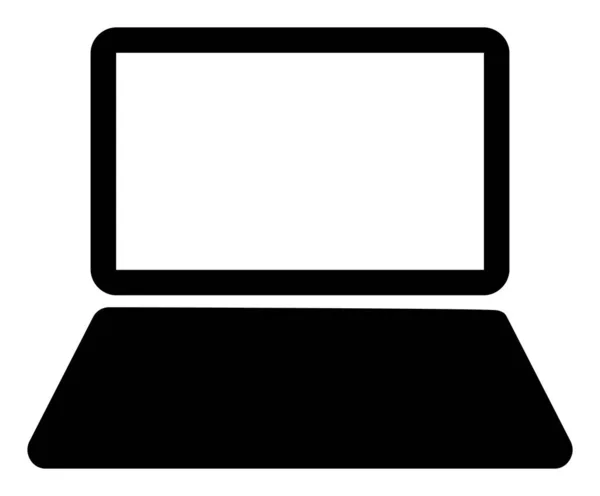 Illustration d'icône plate d'ordinateur de cahier de grille — Photo