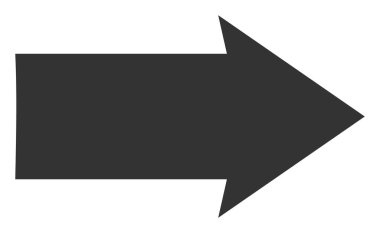 Raster Sağ Yön Düz Simge İllüstrasyonu