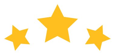 Raster Yıldız Derecelendirme Düz Simgesi Resmi