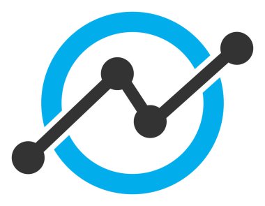 Raster Menkul Kıymetler Çizelgesi Düz Simgesi Resmi