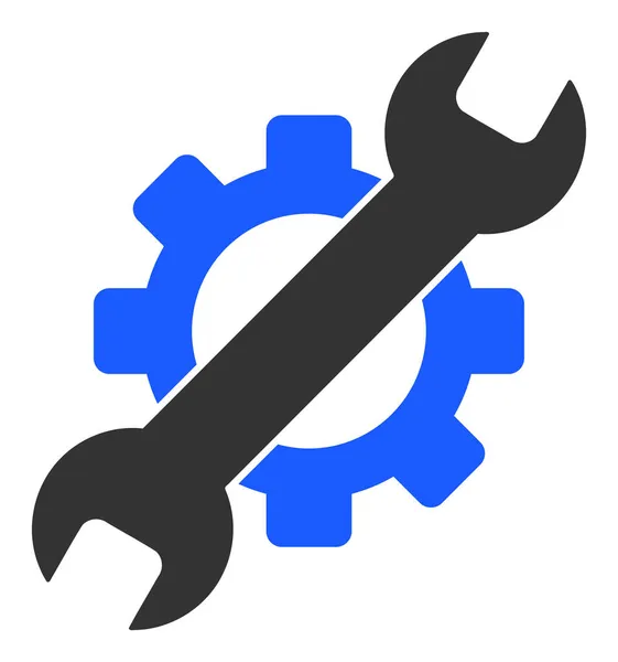 Raster Service Tools Flat Icon Afbeelding — Stockfoto