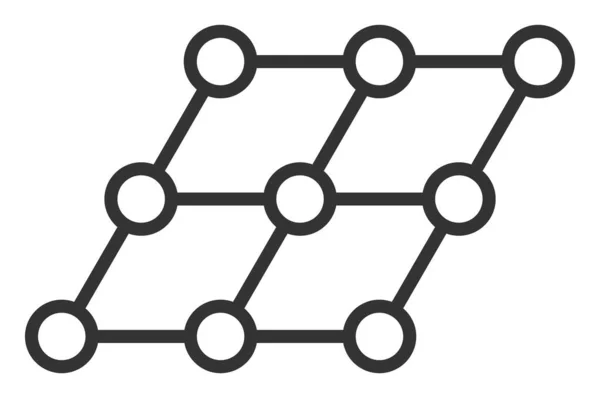 Raster Skewed Grid płaska ikona obrazu — Zdjęcie stockowe