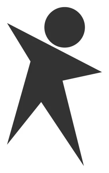 Символ плоской иконы растрового человека — стоковое фото