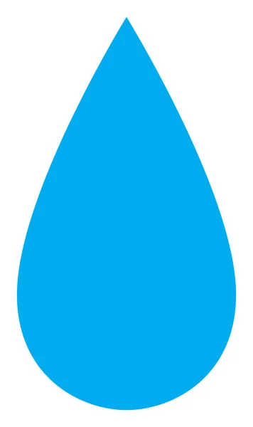 Raster Water Drop Flat Icon Image — Stock Photo, Image