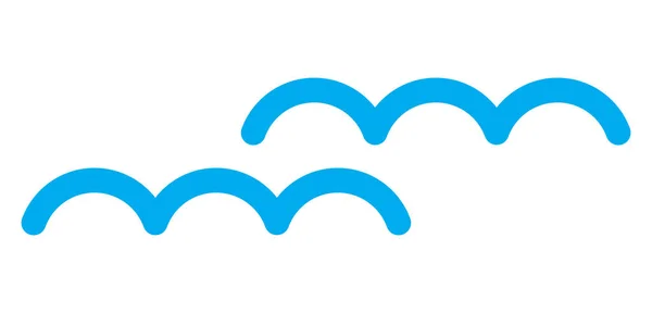 Raster Water Surface Flat Icon Symbol — Stockfoto