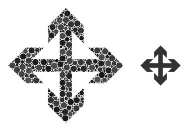 Vektör Noktalar Mozaiğini Genişlet