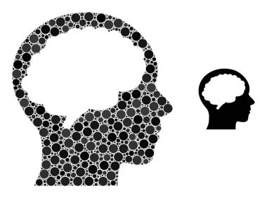 Noktaların Vektör Başı Mozaiği