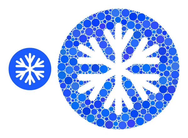 Vector Frost Mosaic of Dots — Vetor de Stock