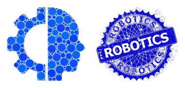 Plastik Robot Mühürlü Küçük Çemberlerin Baş Vektörü