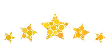 Noktaların Vektör 5 Yıldız Beğeni