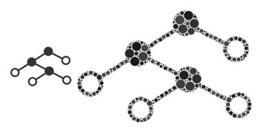 Küçük Çemberlerin Vektör Düğümleri Mozaiği