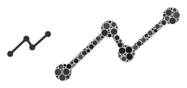 Grafico vettoriale Collage of Dots — Vettoriale Stock
