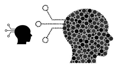 Noktaların Vektör Zihinsel Arayüz Kolajı