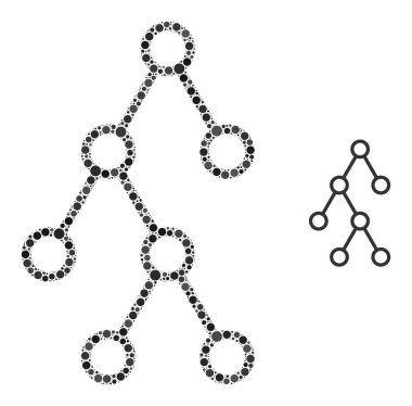 Küçük Çemberlerin Vektör İkili Hiyerarşi Kolajı