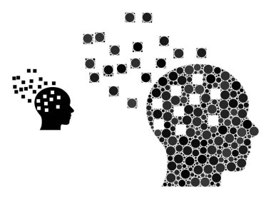 Küçük Çemberlerin Vektör Zihin Ayırma Mozaiği