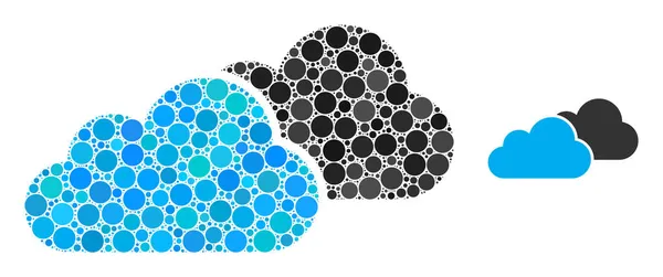 Vector Nubes mosaico de puntos — Archivo Imágenes Vectoriales