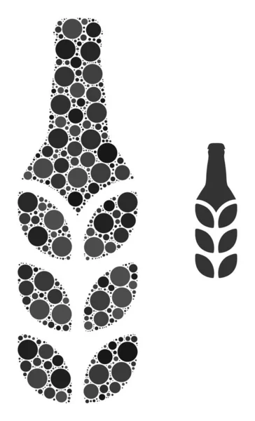 Vector Barley Beer Composition of Dots — Stock Vector